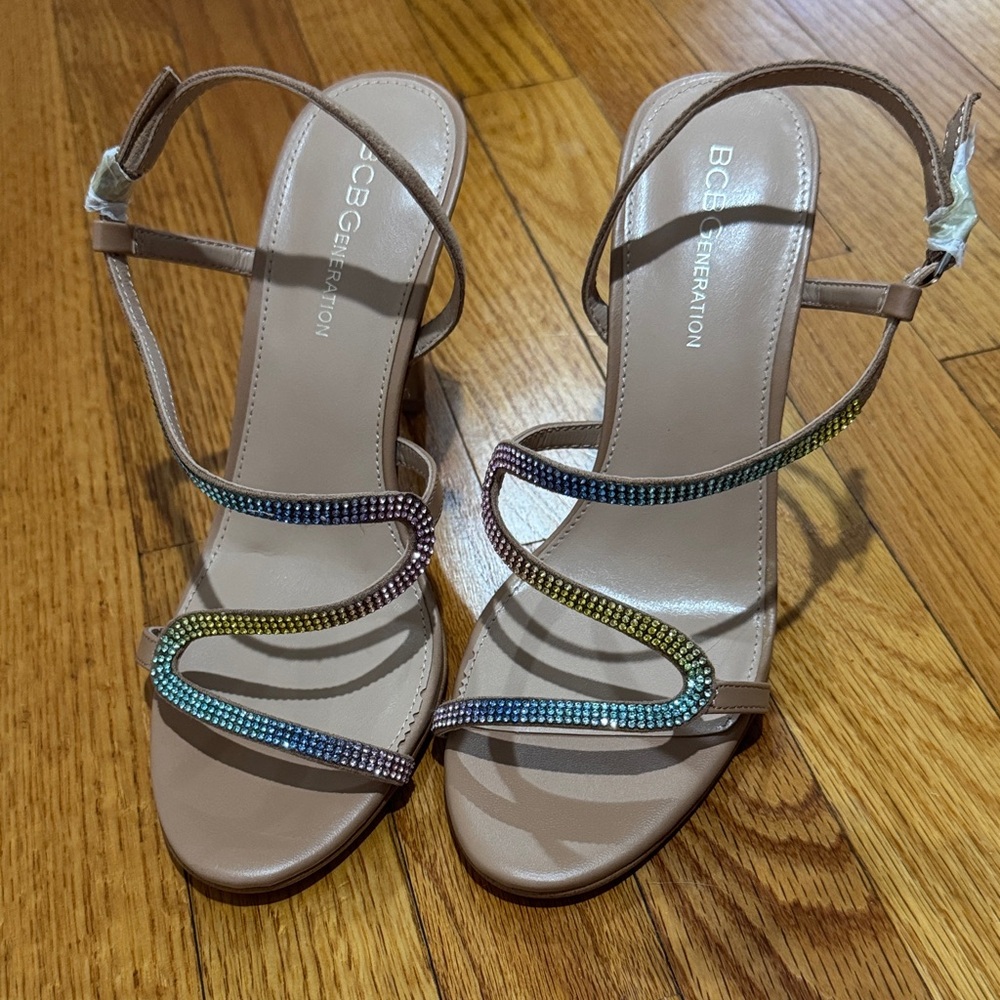 BCBGeneration  Multicolor Strappy Heels